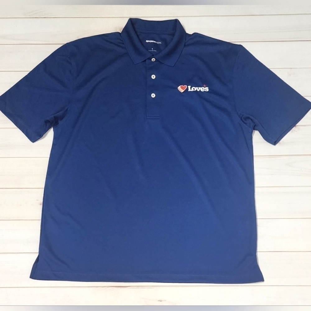 Love's Travel Stops & County Stores Logo Blue Polo Large - New Without Tags